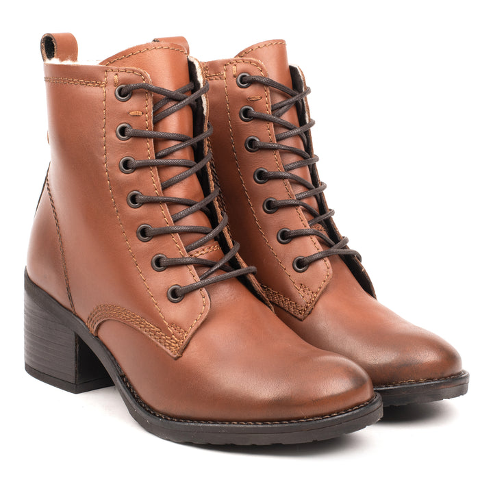 ANNIE ANKLE LACE BOOT Bruciatto bőr csizma
