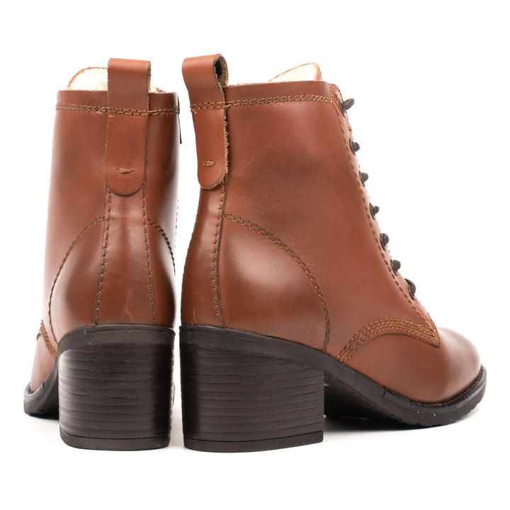 ANNIE ANKLE LACE BOOT Bruciatto bőr csizma