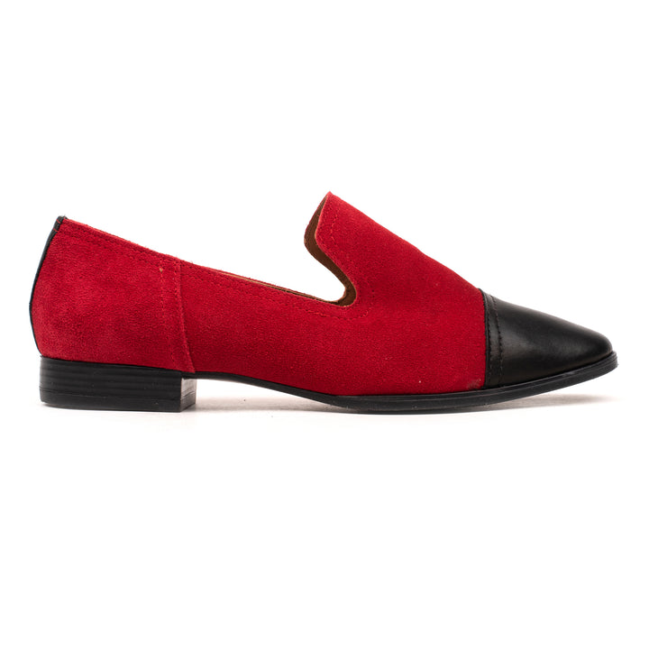 OMNIO Balerini Roșii | Tamara Loafer TC Red Leather Suede - s