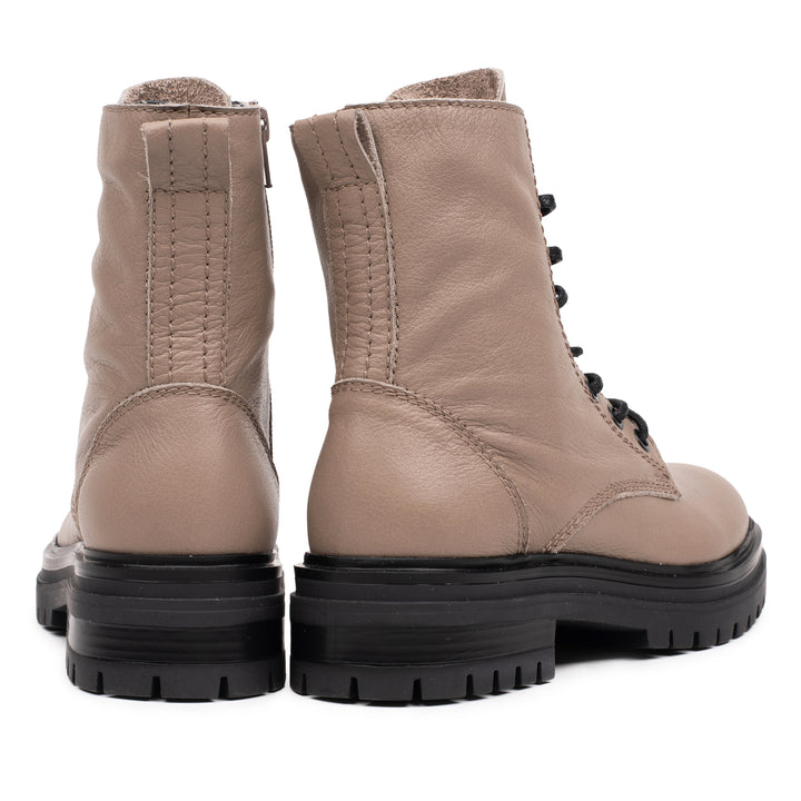 LEYTON ANKLE BOOT taupe mart bőr csizma