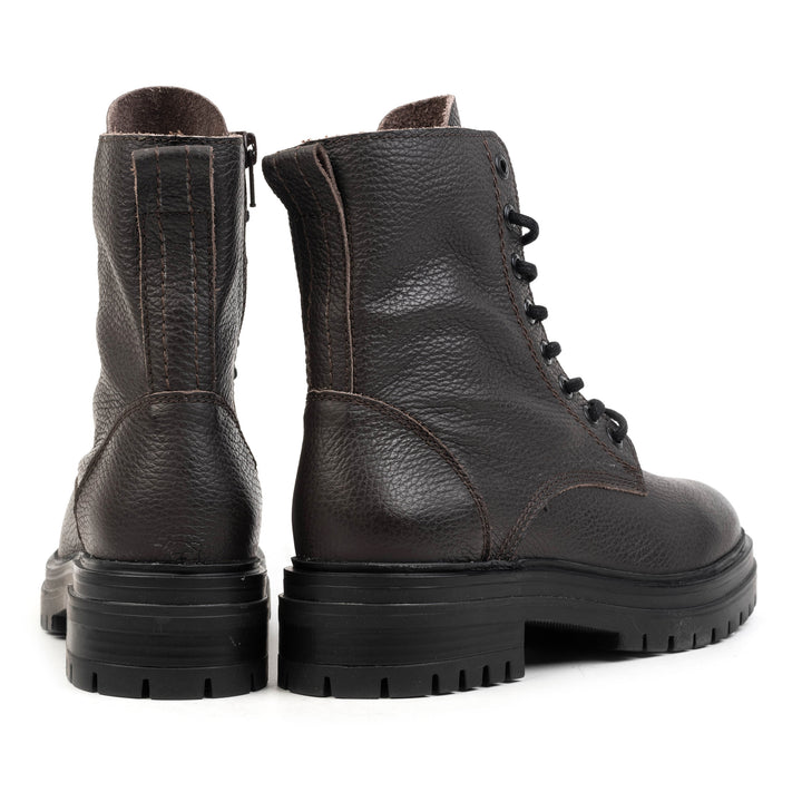 LEYTON BOKACSIZMA Sötétbarna, őrölt bőr