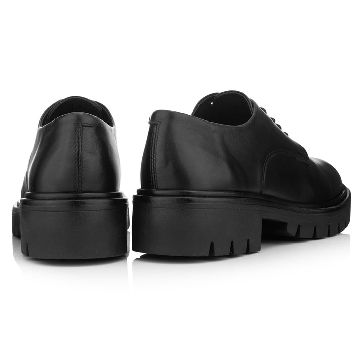 LAURIE DERBY LACE UP fekete bőr
