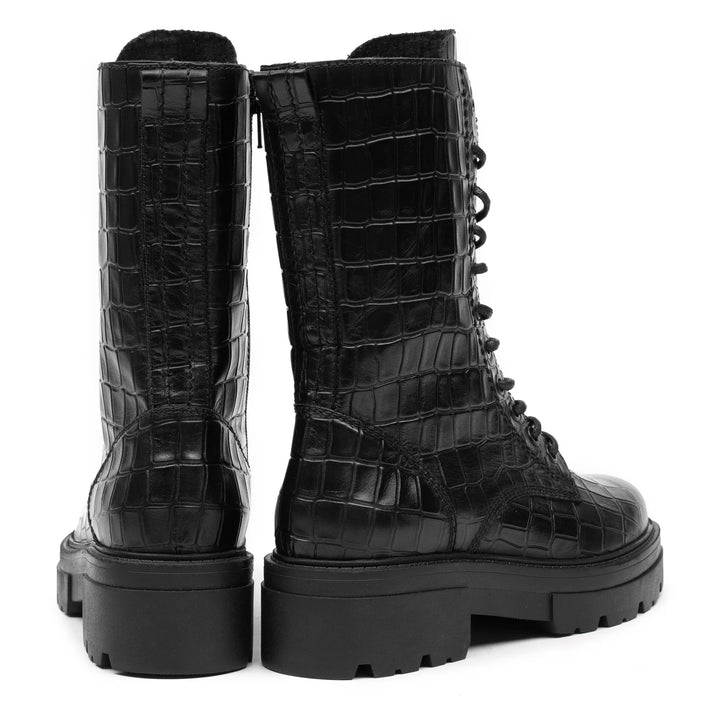 SHARI COMBAT HIGH fekete Coda 2 Embossed sneaker