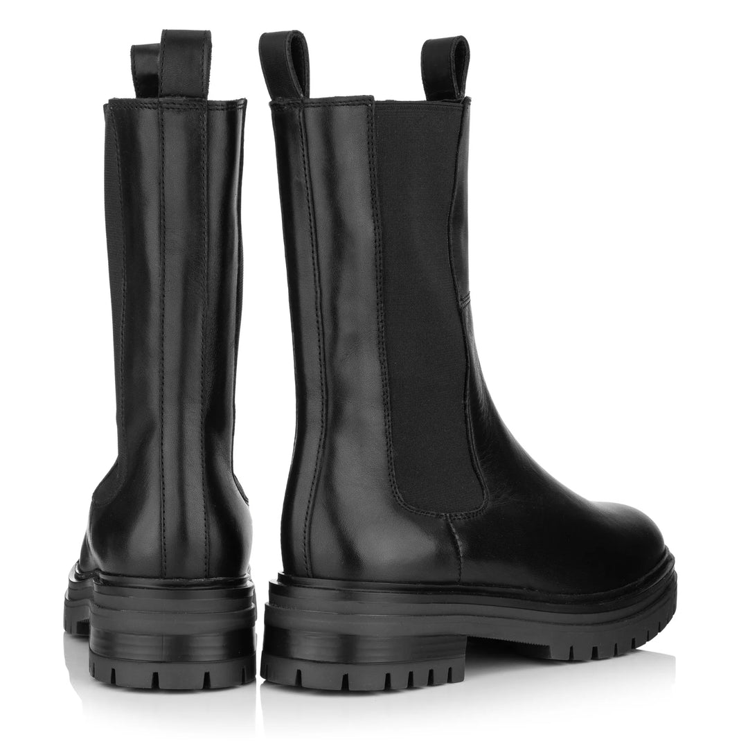 LEYTON HIGH CHELSEA Fekete bőr