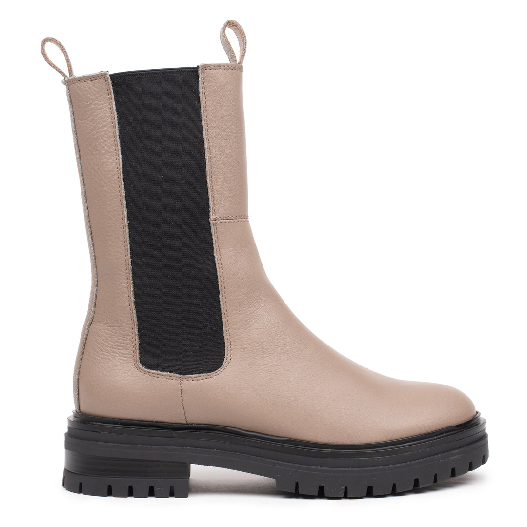 LEYTON HIGH CHELSEA taupe mart bőr