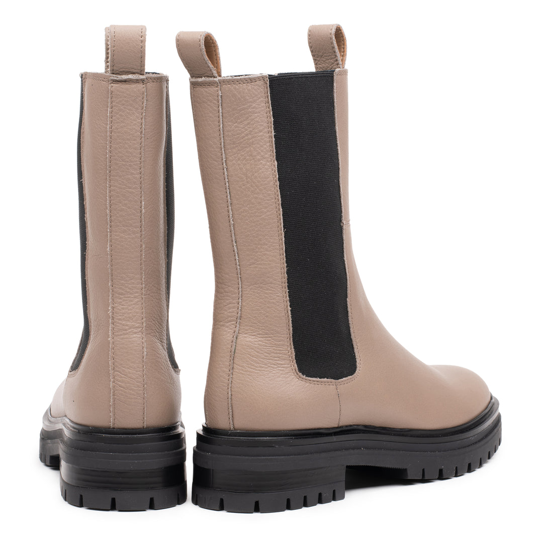 LEYTON HIGH CHELSEA taupe mart bőr