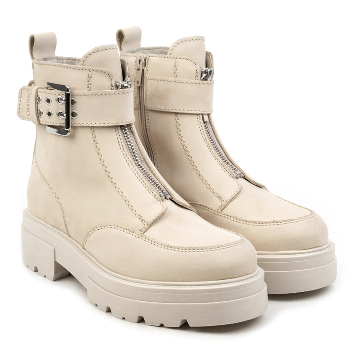 SHARI ANKLE ZIP bézs nubuk sneaker