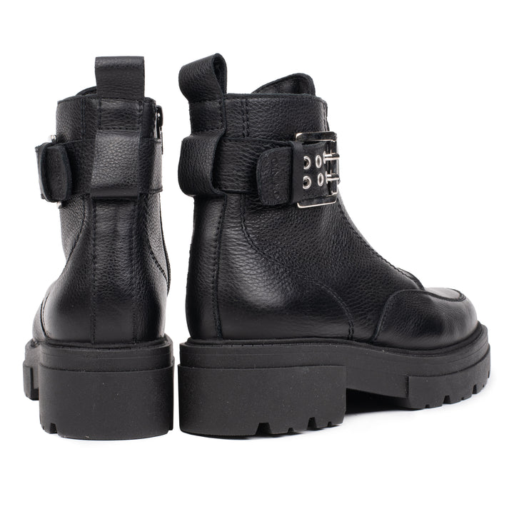 SHARI ANKLE ZIP fekete mart bőr sneaker