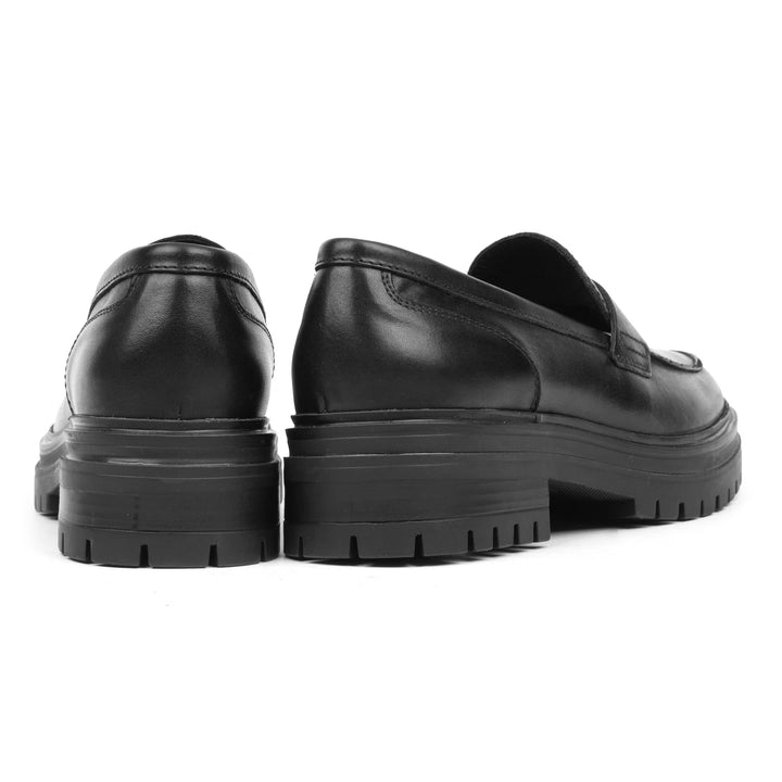 LEYTON LOAFER SADDLE fekete bőr