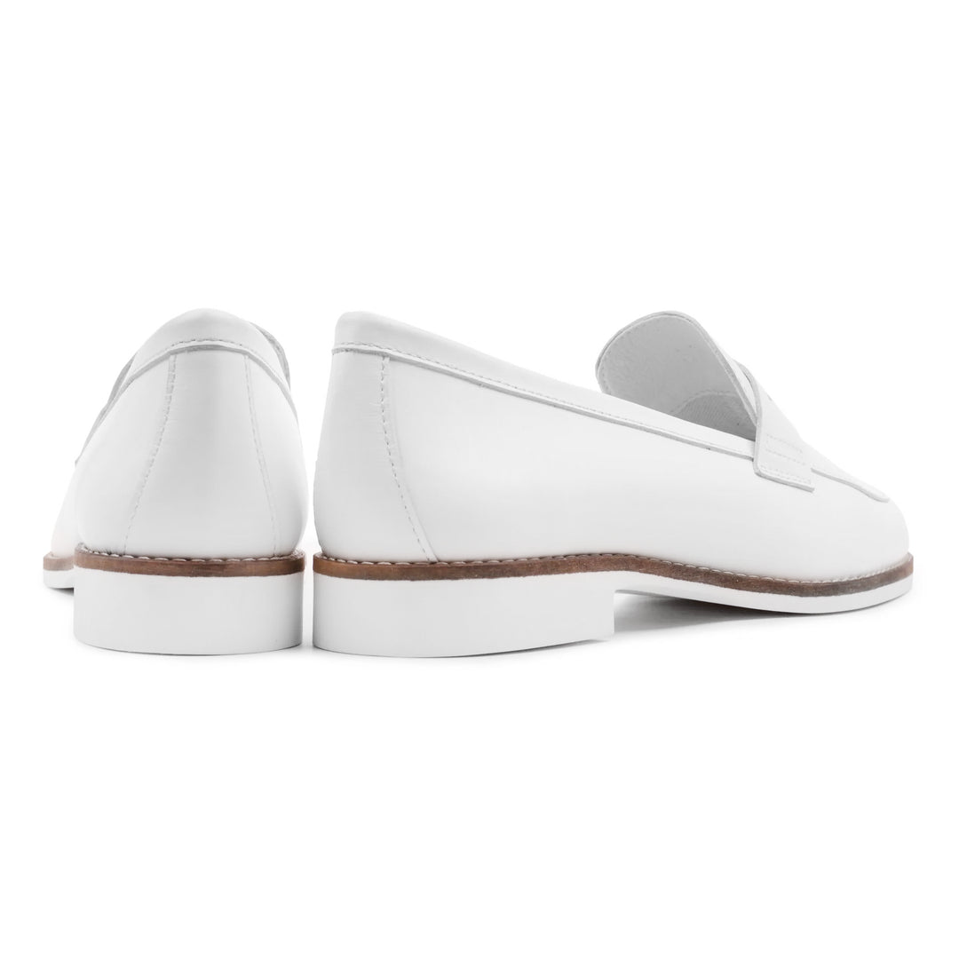 CODE LOAFER Fehér bőr