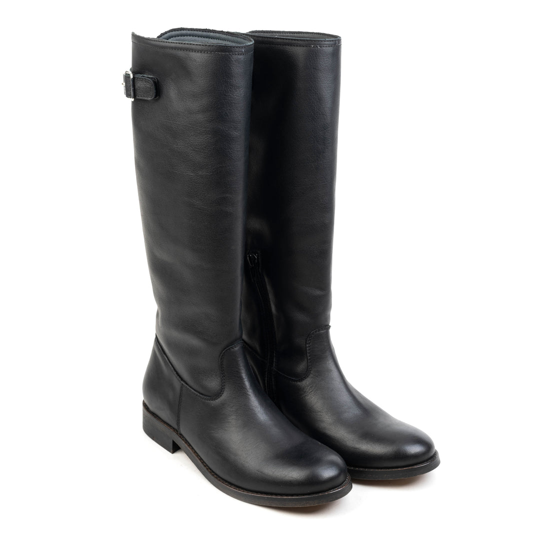 SARTO HIGH BOOT fekete bőr csizma