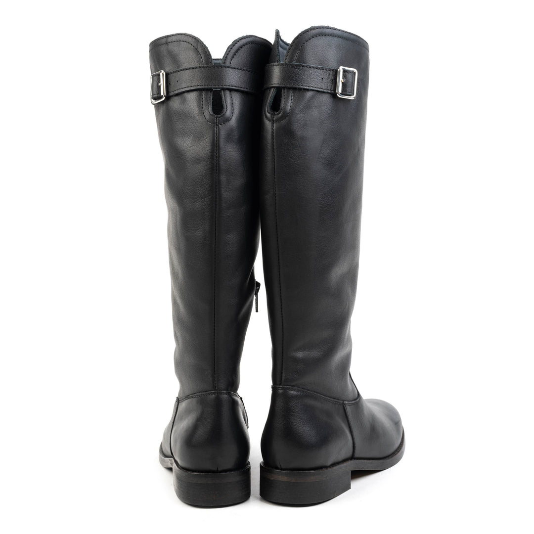 SARTO HIGH BOOT fekete bőr csizma