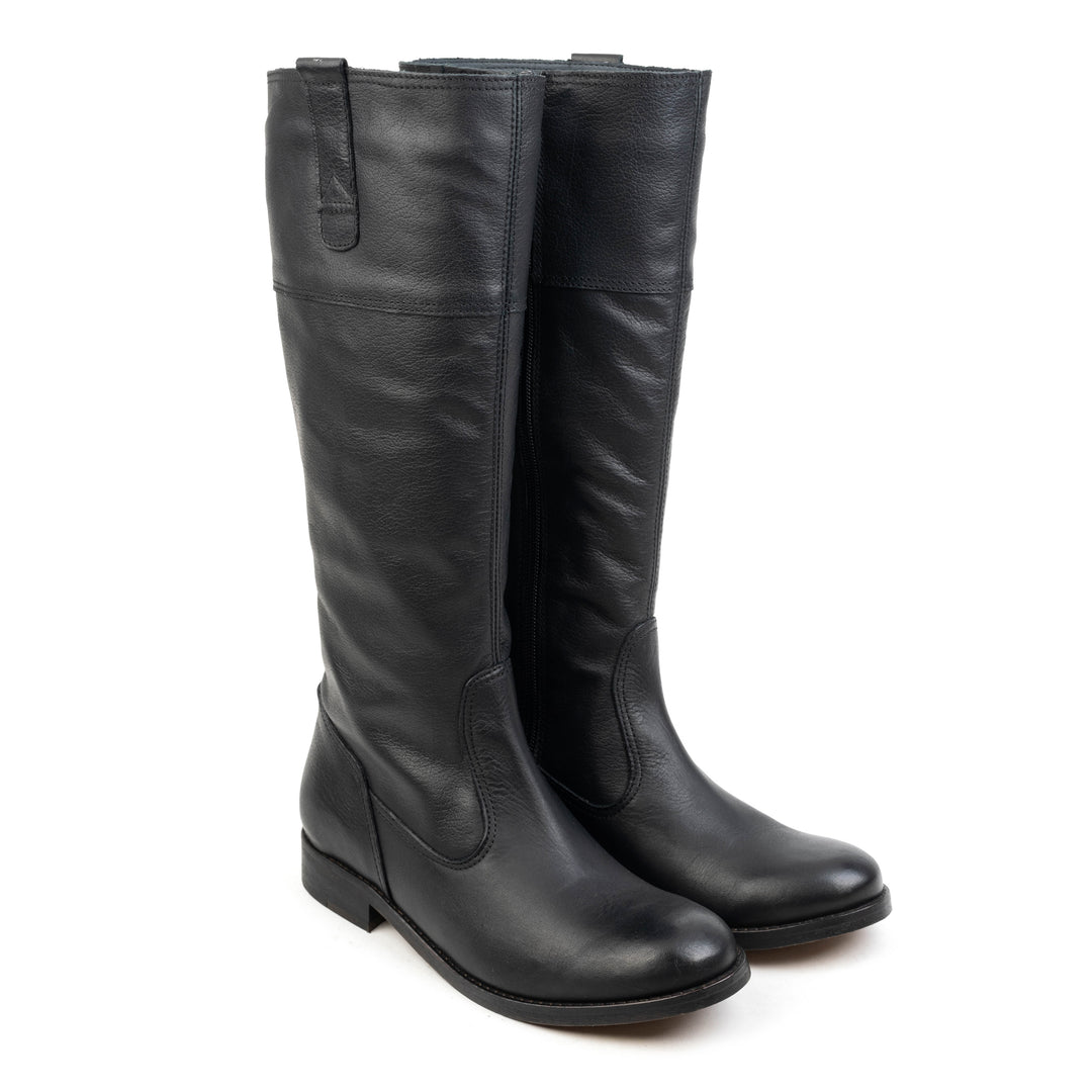 SARTO ROCK fekete bőr sneaker