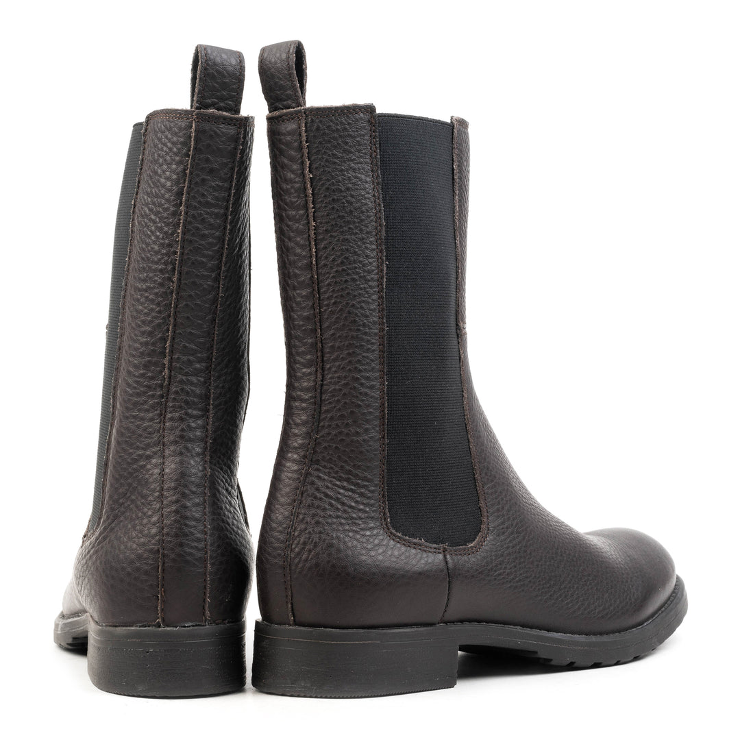 SARAH CHELSEA HIGH Sötétbarna Bőr Mart