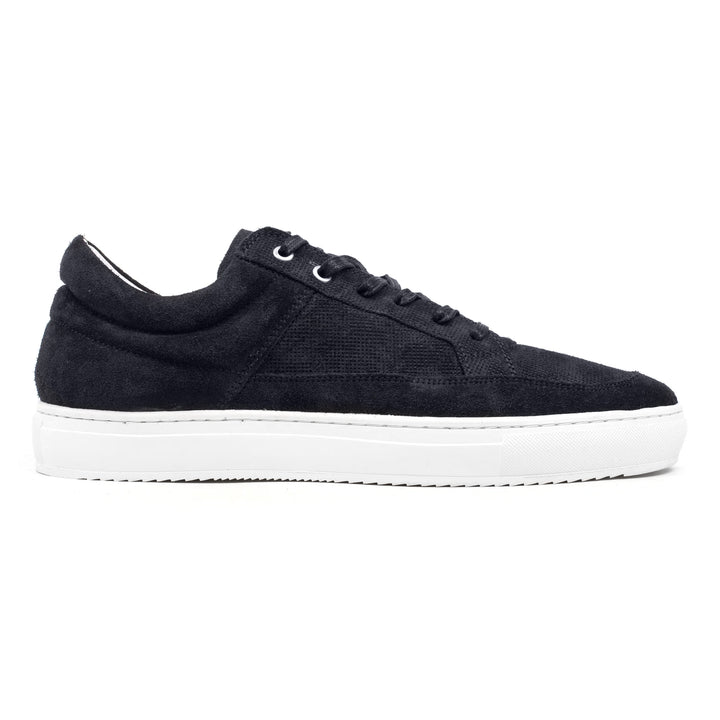 SORREN PADDED LOW sötétkék bőr Suede sneaker
