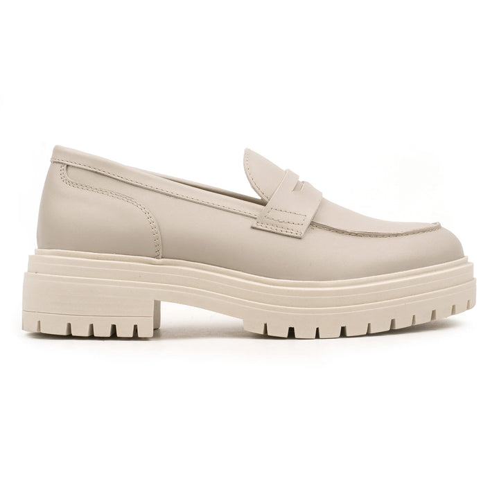 LEYTON LOAFER SADDLE bézs mart bőr