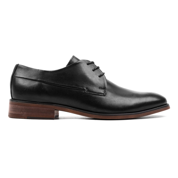 BAKER LACE UP SHOE fekete bőr sneaker