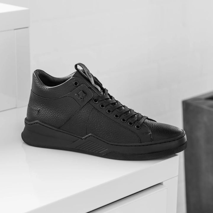 ESKO ALPINA MID L fekete mart bőr sneaker