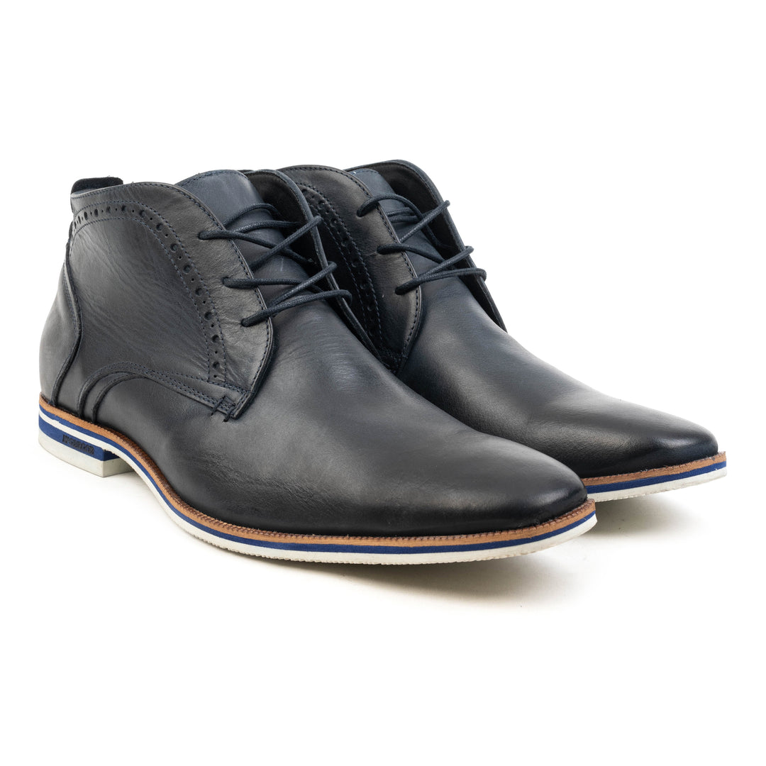 SANTANDER LACE UP Sötétkék nubuk