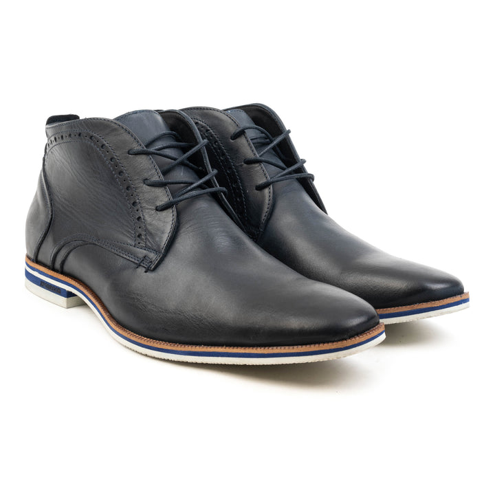 SANTANDER LACE UP Sötétkék nubuk