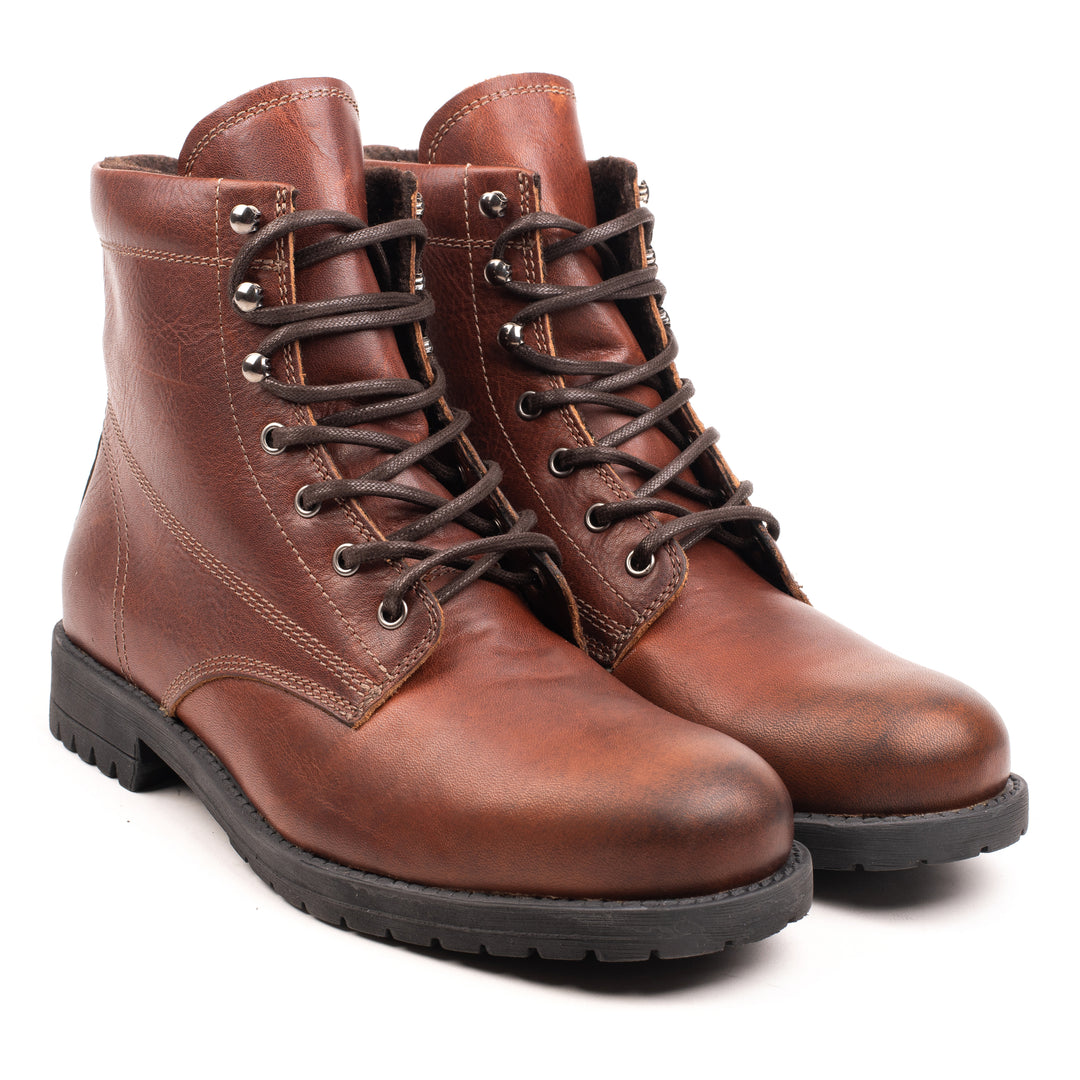 GORDON WAGONEER MID BOOT gesztenye színű bőr