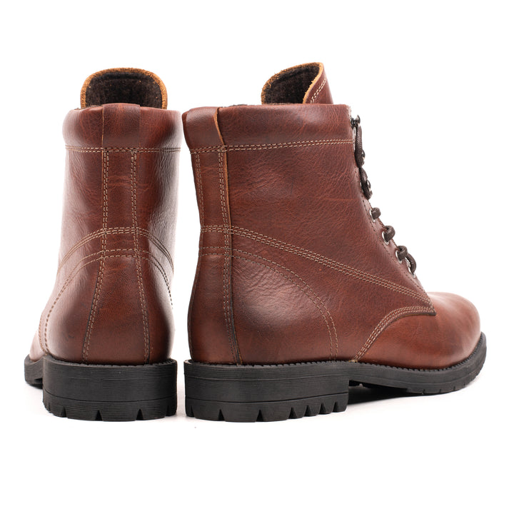 GORDON WAGONEER MID BOOT gesztenye színű bőr