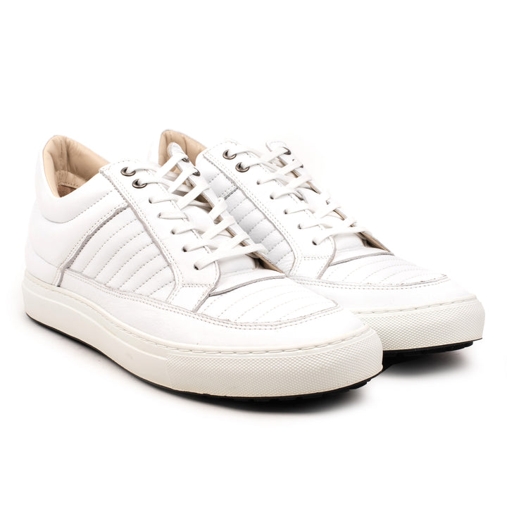 DEXTER STITCH fehér bőr sneaker