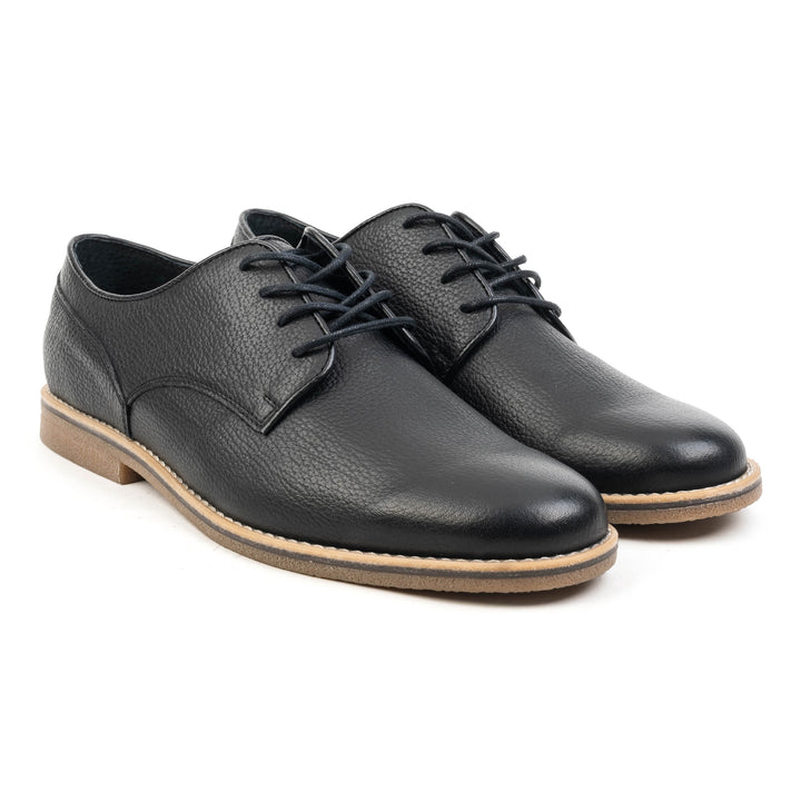 SPAZIO LACE UP fekete mart bőr sneaker