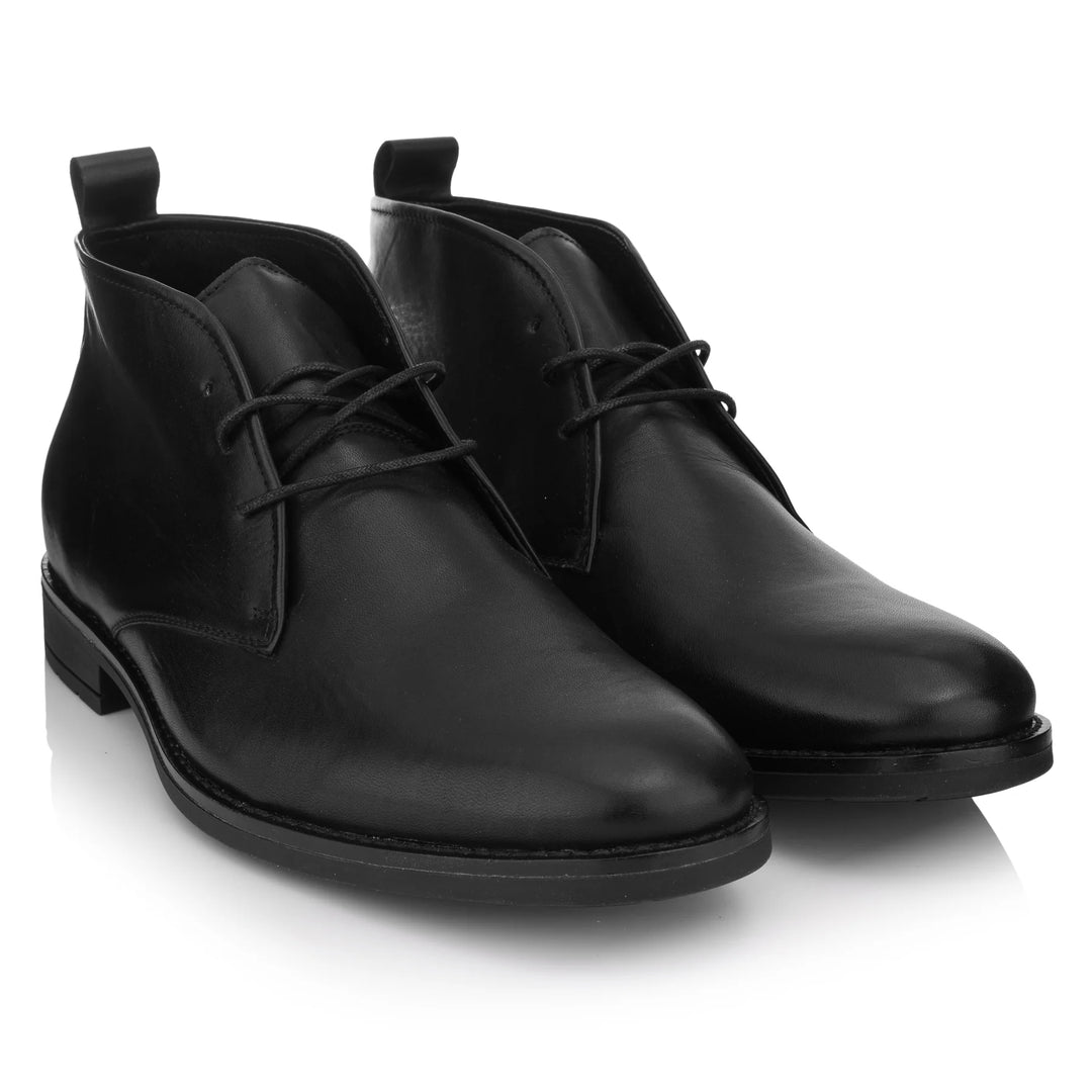 BATAVIA CHUCKA 2 fekete sima bőr sneaker