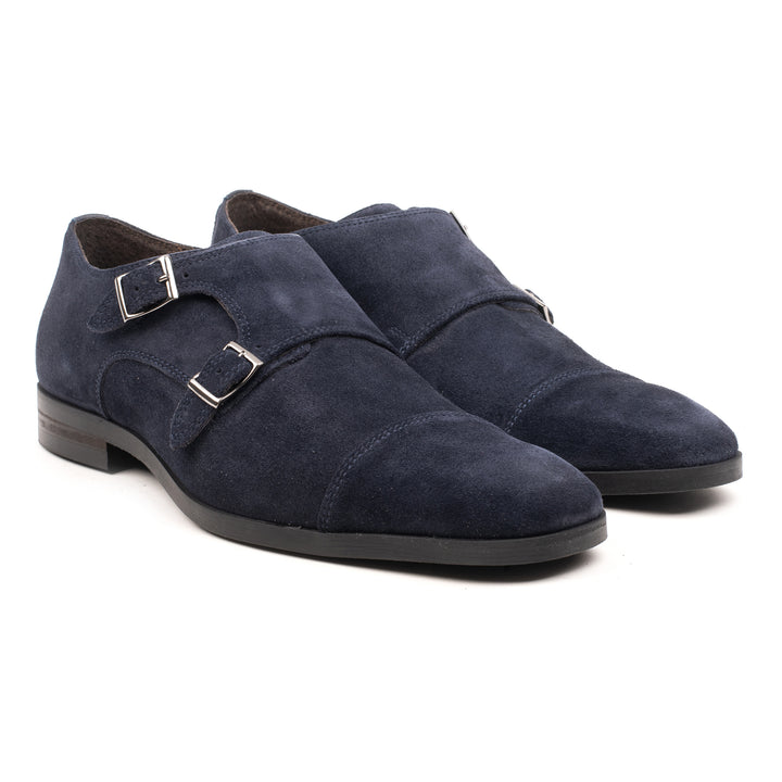 ARRONE BUCKLE SHOE sötétkék Suede bőr sneaker