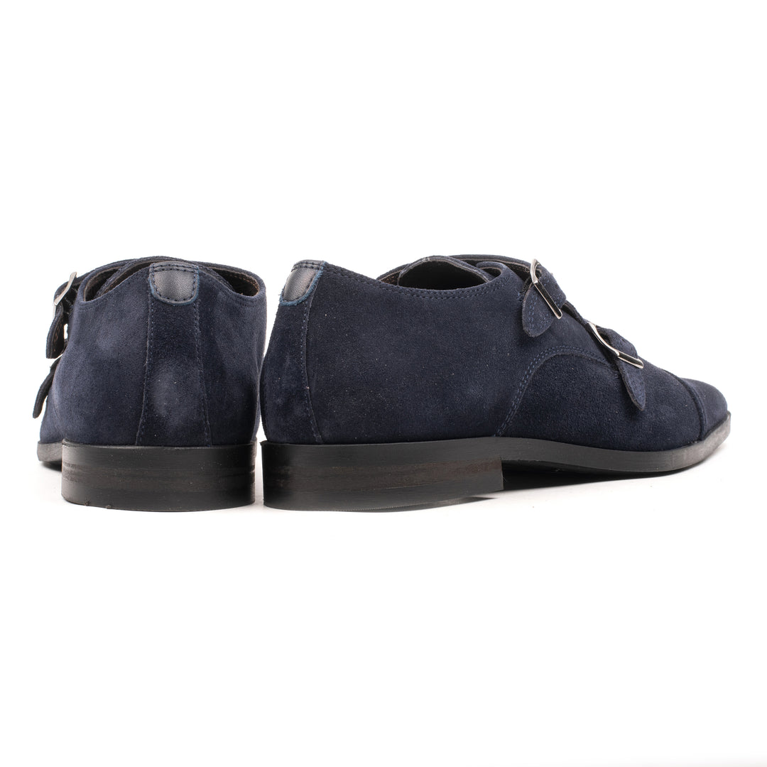 ARRONE BUCKLE SHOE sötétkék Suede bőr sneaker