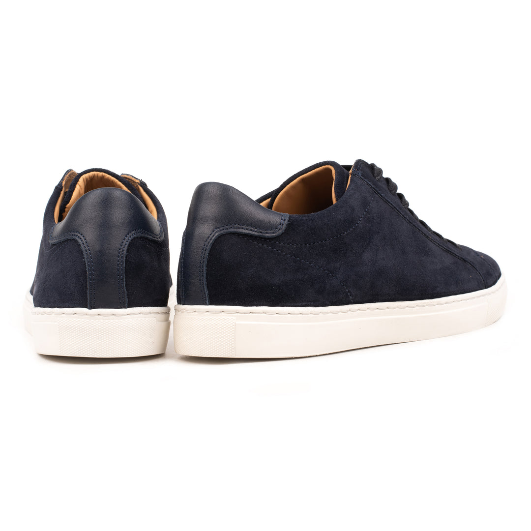 CECCO sötétkék bőr Suede sneaker