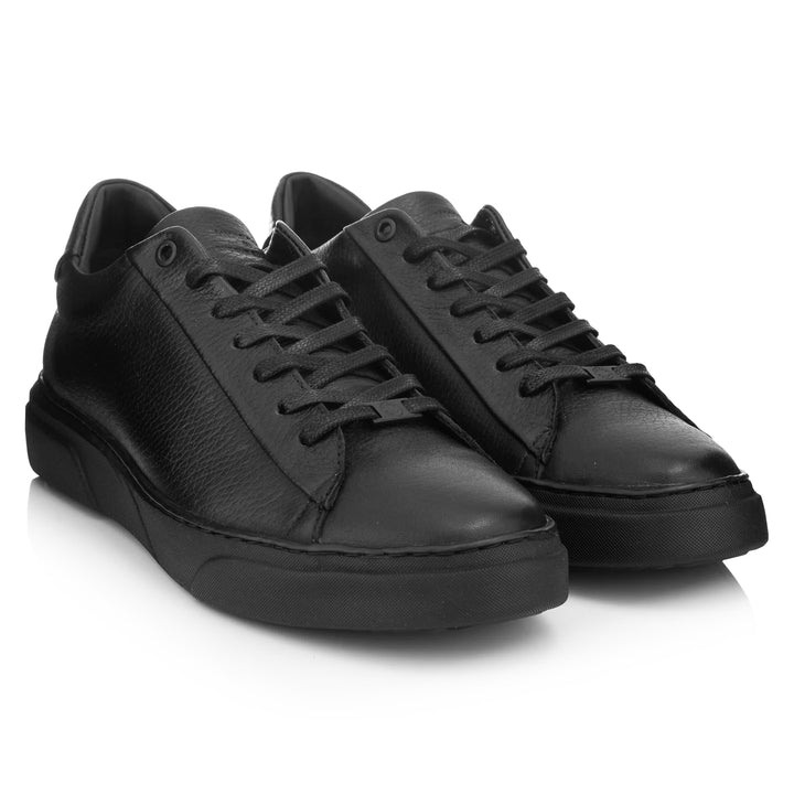 KEA BASE LOW BS fekete mart bőr sneaker