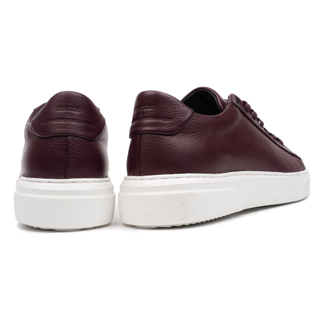 HINSON Sneaker Bordo | Kea Base Low Bordo Leather - b