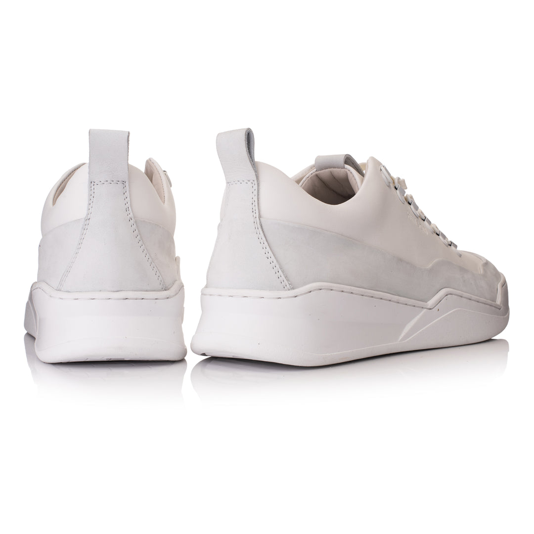 HINSON Sneaker Alb | Allin Trail Low White Leather-B