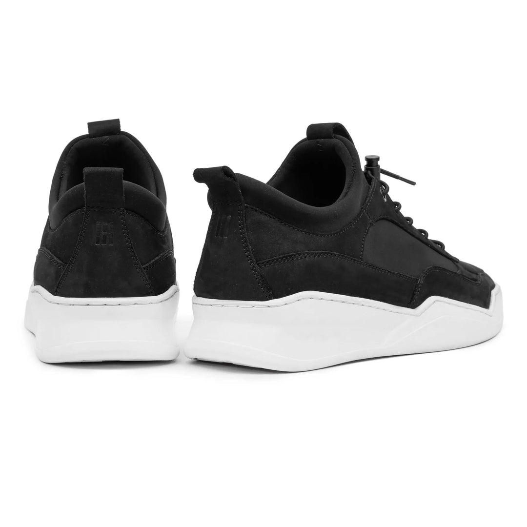 ALLIN SARUN fekete nubuk/Neoprene sneaker