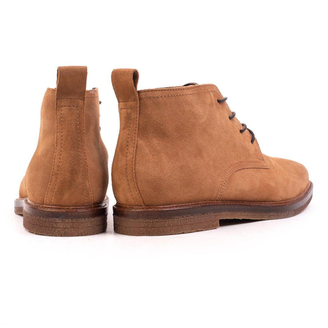 OSVALDO DERBY ANKLE konyak színű Suede