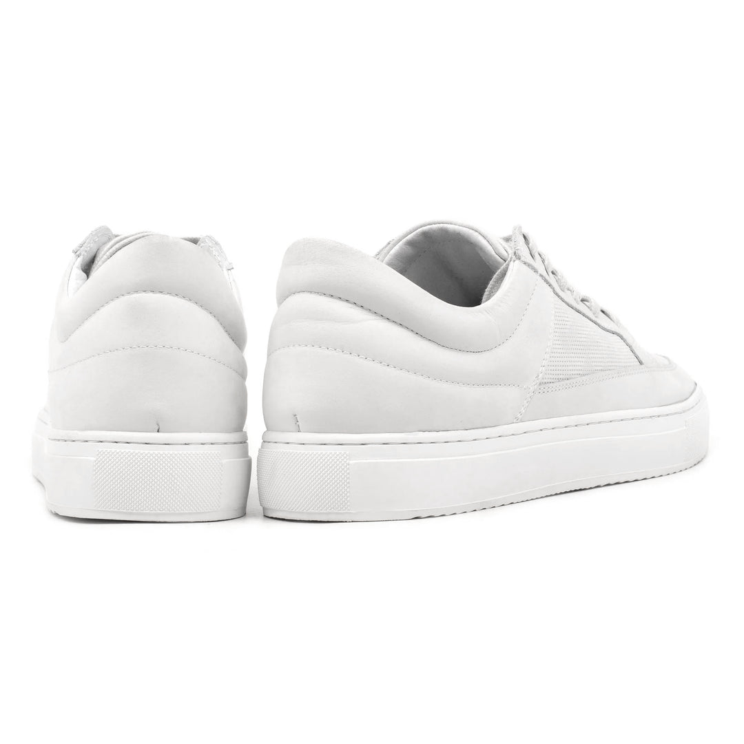 SORREN PADDED LOW fehér bőr nubuk sneaker