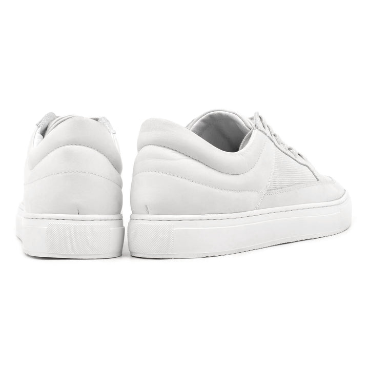 SORREN PADDED LOW fehér bőr nubuk sneaker