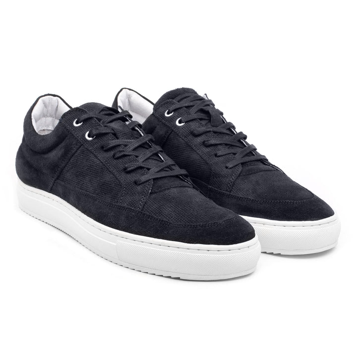 SORREN PADDED LOW sötétkék bőr Suede sneaker