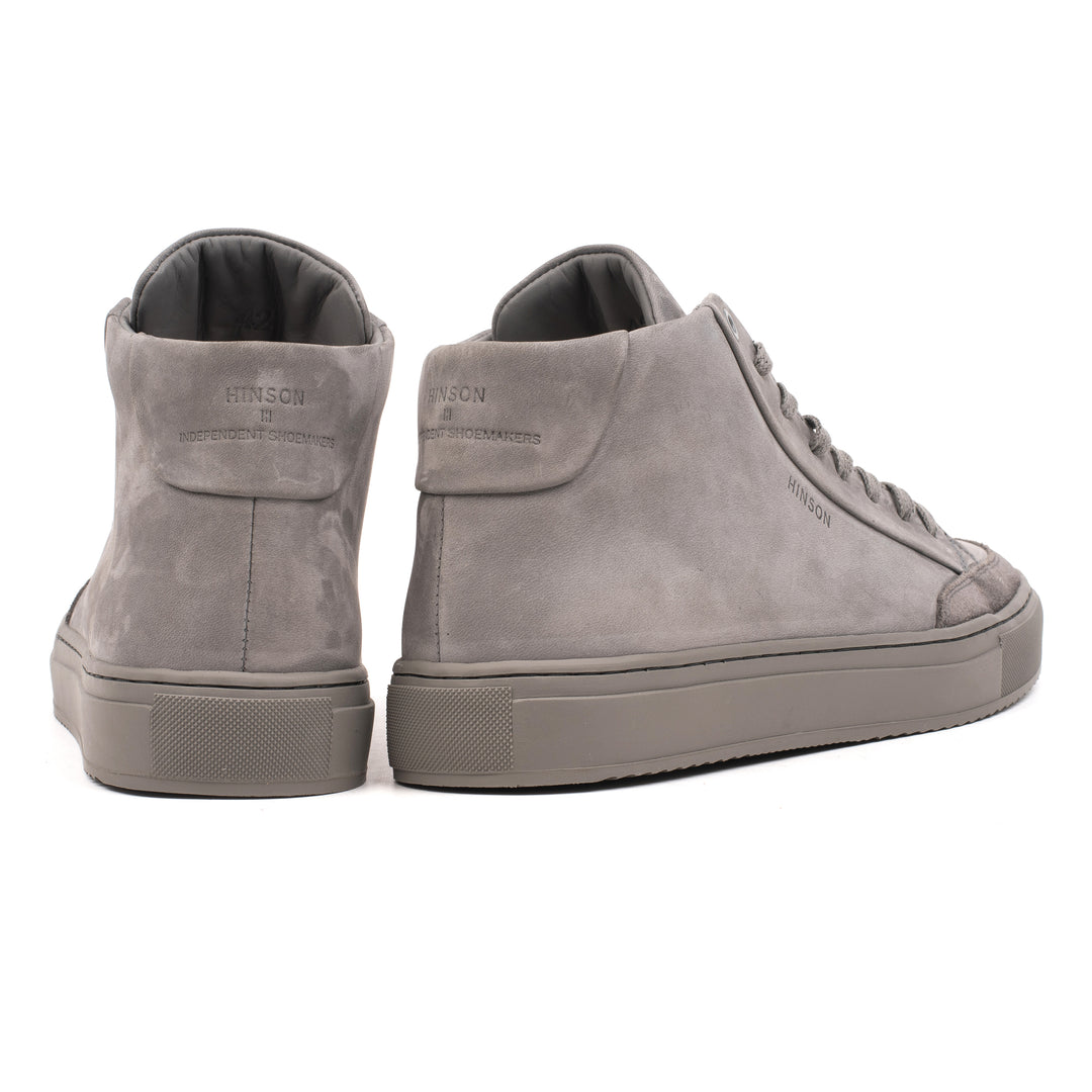 HINSON Sneaker Gri | Sorren Sinnet High Fumo Leather Nubuck - b