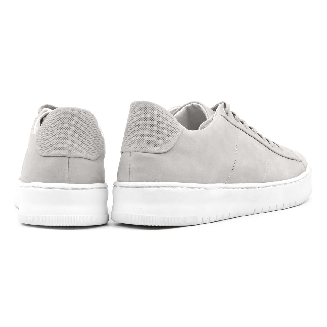 BENNET PADDED LOW világosszürke bőr nubuk sneaker