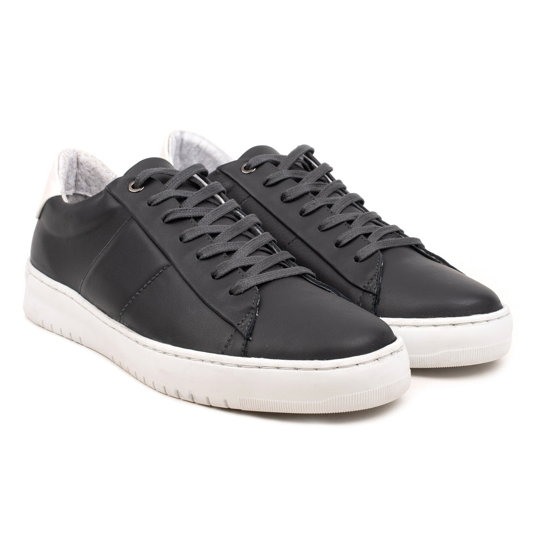 BENNET PADDED LOW Dk szürke mart bőr sneaker