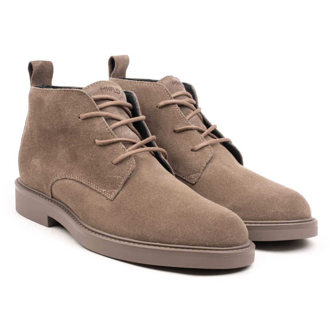 BEATENBERG CHUKKA RAW EDGE taupe bőr Suede sneaker
