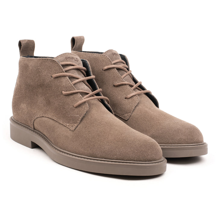 BEATENBERG CHUKKA RAW EDGE taupe bőr Suede sneaker