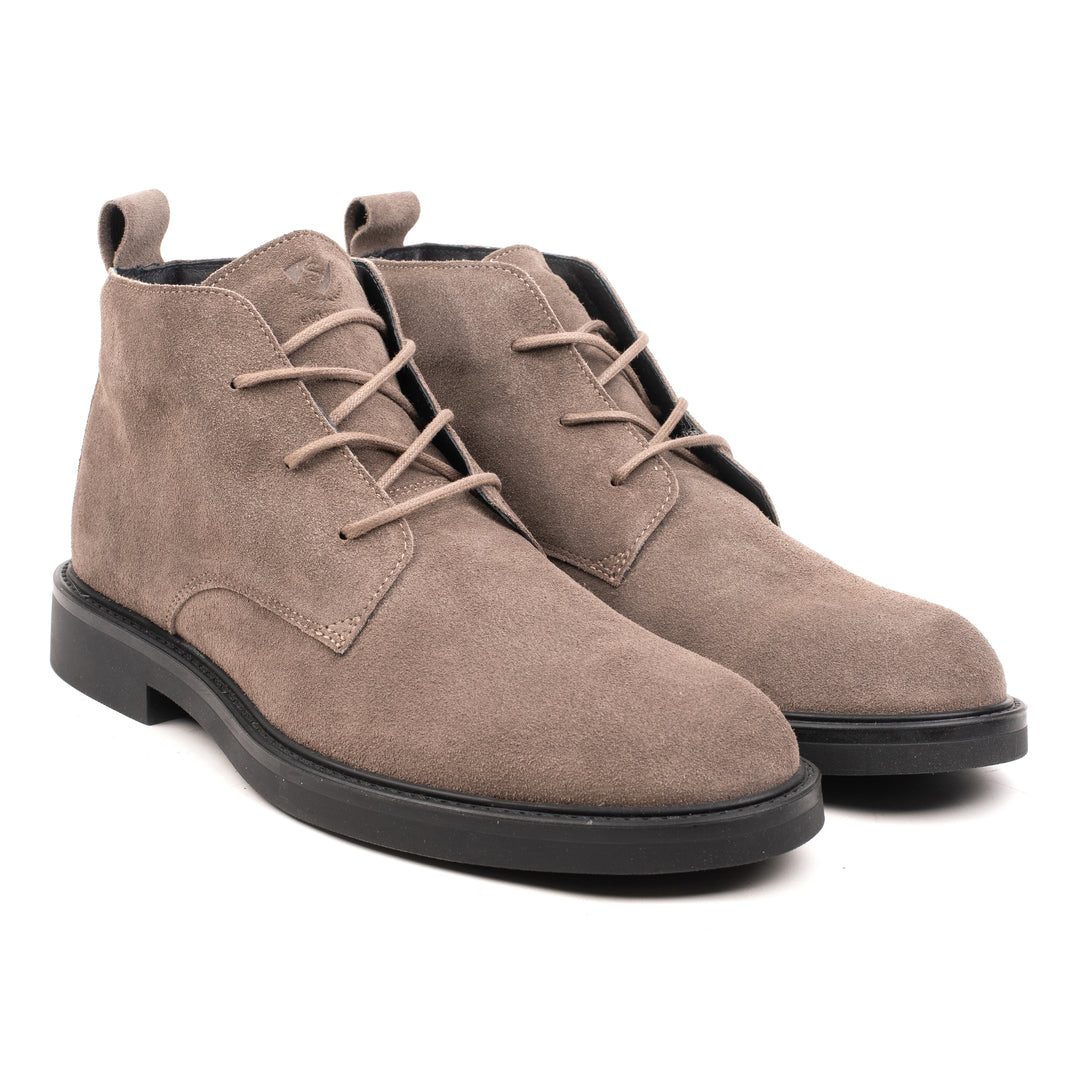 BEATENBERG CHUKKA RAW EDGE taupe bőr Suede sneaker