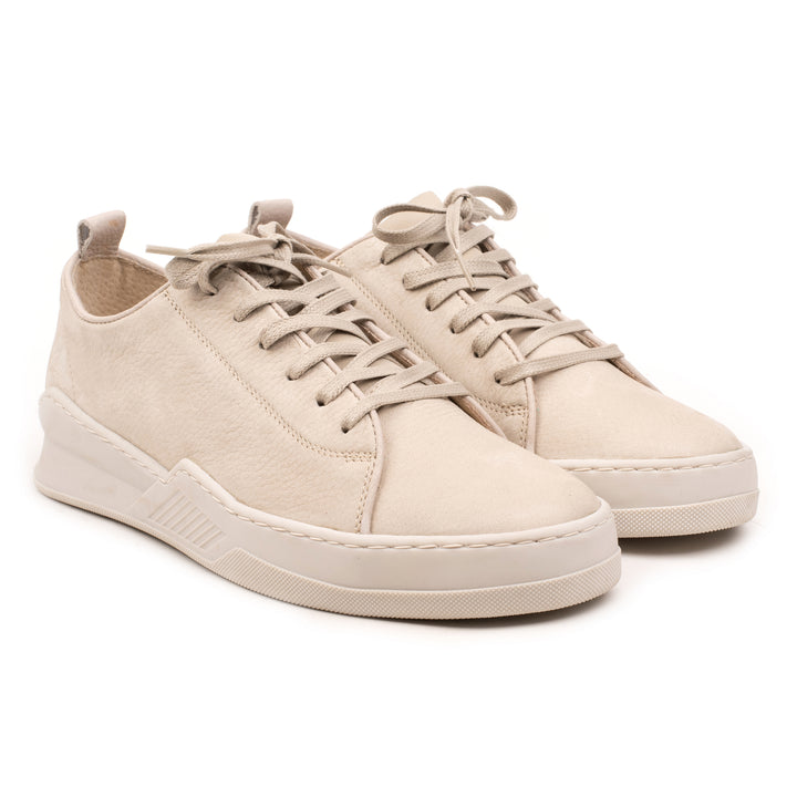 ESKO LOW LYCRA bézs nubuk sneaker