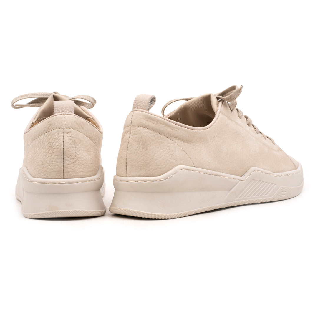 ESKO LOW LYCRA bézs nubuk sneaker