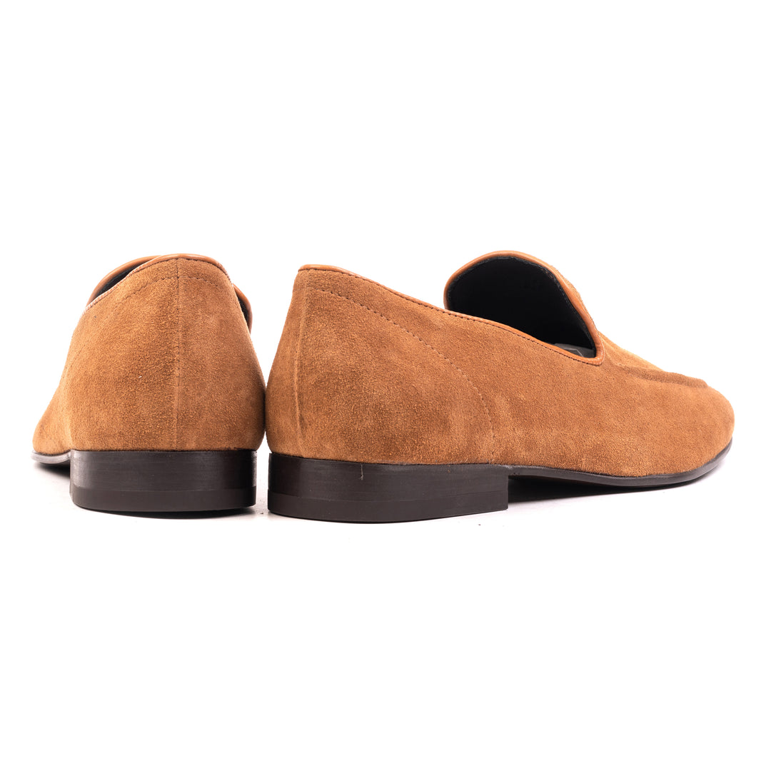 SILVA MOCCASIN konyak színű Suede sneaker