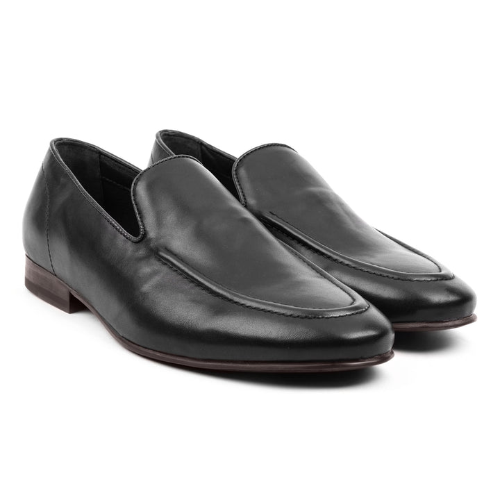 SILVA MOCCASIN fekete bőr sneaker